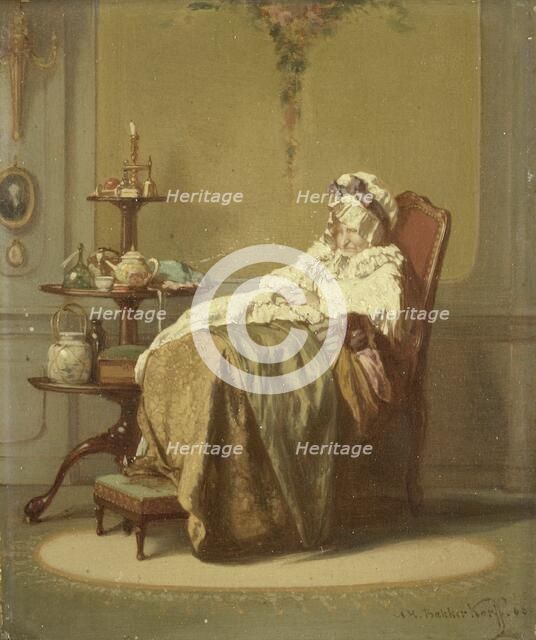 Taking a Nap, 1866. Creator: Alexander Hugo Bakker Korff.