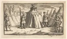 Taking Away the Military Belt or Girdle (John Beaver, Roman Military Punishments, 17..., after 1725. Creator: William Hogarth