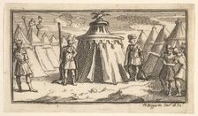 Taking Away the Military Belt or Girdle (John Beaver, Roman Military Punishments, 17..., after 1725. Creator: William Hogarth