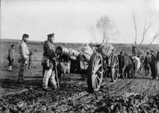 Taking Big Bulgar Guns to Tchataldja #12, between c1910 and c1915. Creator: Bain News Service