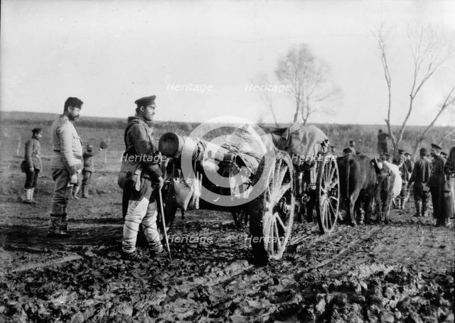 Taking Big Bulgar Guns to Tchataldja #12, between c1910 and c1915. Creator: Bain News Service.