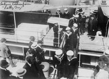 Taking bodies from LADY GREY, 1914. Creator: Bain News Service