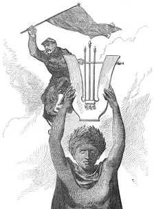 Taking down the Red Flag from the Grand Opera House, Paris, 1871. Creator: Unknown