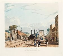 Taking in Water at Parkside Liverpool and Manchester Railway, 1833. Creator: Thomas Talbot Bury