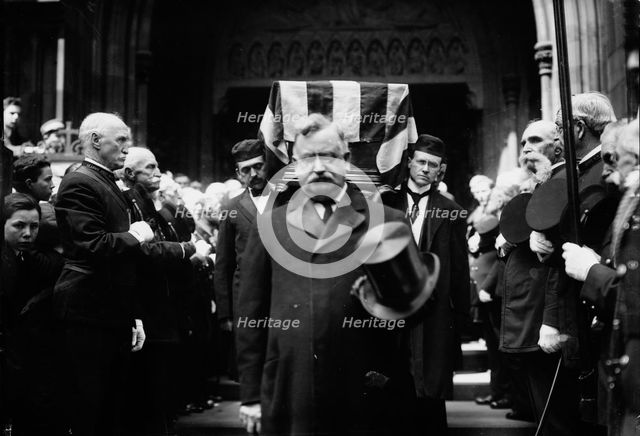 Taking Kearny's body from Trinity Church, between c1910 and c1915. Creator: Bain News Service.