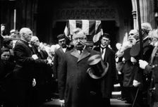 Taking Kearny's body from Trinity Church, between c1910 and c1915. Creator: Bain News Service
