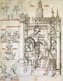 Taking Seville by Ferdinand III The Saint illustration in the manuscript Geology of the Kings…