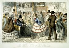 Taking the waters at Handley Spa, 1845. Creator: John Leech