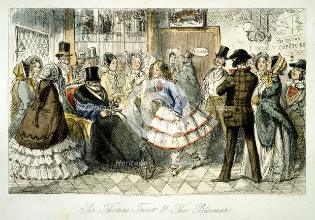 Taking the waters at Handley Spa, 1845. Creator: John Leech.