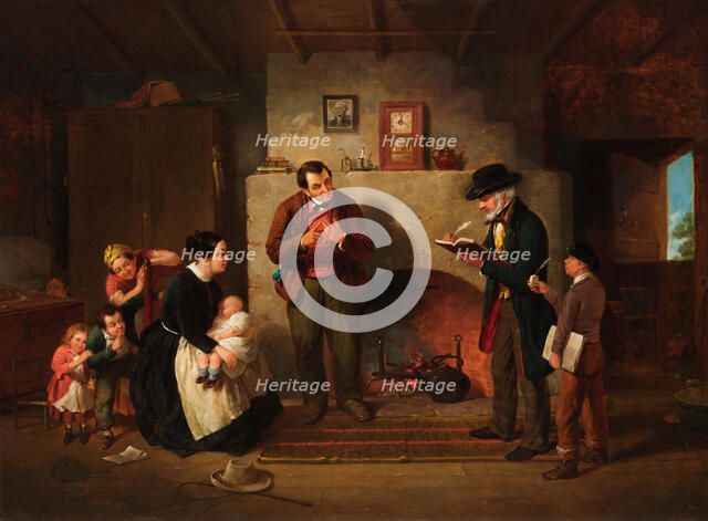 Taking the Census, 1854. Creator: Francis William Edmonds.