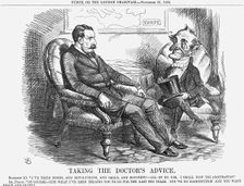 Taking The Doctor's Advice 1863. Creator: John Tenniel