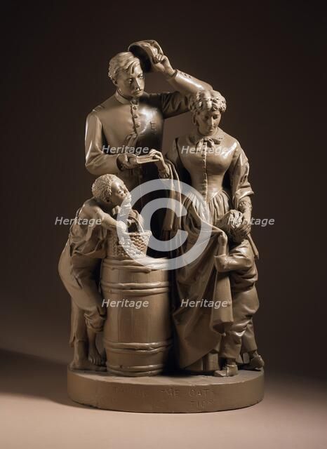 Taking the Oath and Drawing Rations, 1865. Creator: John Rogers.