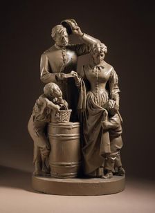 Taking the Oath and Drawing Rations, 1865. Creator: John Rogers