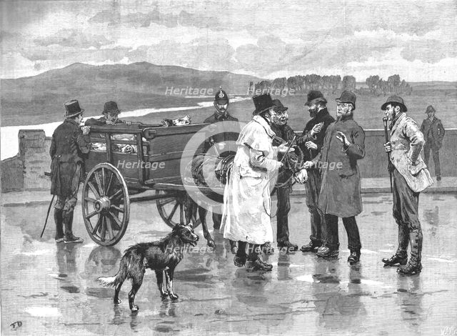 ''Taking Toll in Ireland--A Scene at an Irish Pig Fair', 1890. Creator: Unknown.