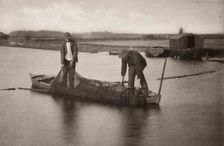 Taking Up the Eel-Net, 1886. Creator: Peter Henry Emerson