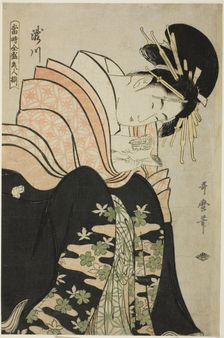 Takigawa, from the series "Array of Supreme Beauties of the Present Day...", Japan, c. 1794. Creator: Kitagawa Utamaro