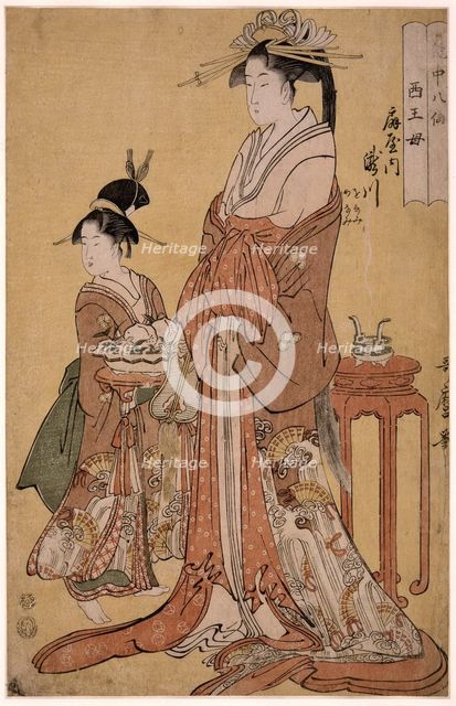 Takigawa of the Ogiya Eight, from the series Immortals in the Art of Love, 1793. Artist: Utamaro, Kitagawa (1753-1806)