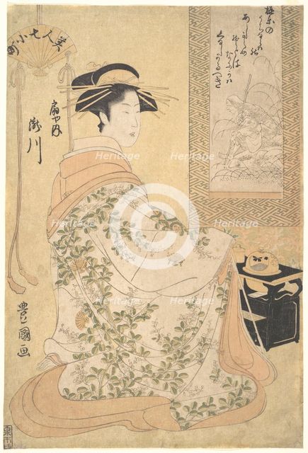 Takigawa of the Ogiya Pleasure House, early 19th century. Creator: Utagawa Toyokuni I.
