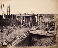 Taku, China: the North Fort: Chinese corpses following the capture of the fort by the Eng..., 1860. Creator: Felice Beato