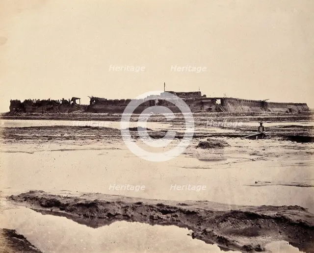 Taku, China: the North Fort on the Peiho River during the Second China War, 1860. Creator: Felice Beato.