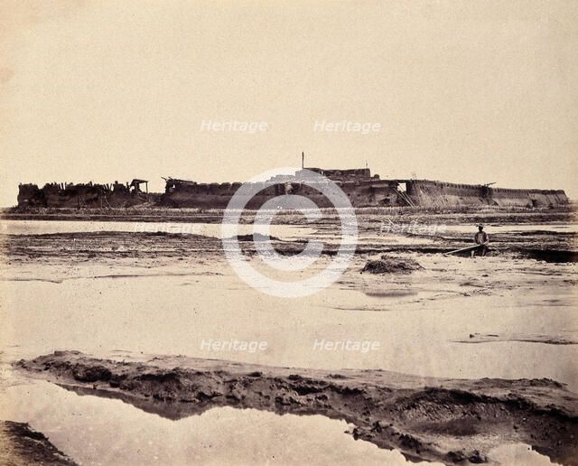 Taku, China: the North Fort on the Peiho River during the Second China War, 1860. Creator: Felice Beato.