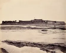 Taku, China: the North Fort on the Peiho River during the Second China War, 1860. Creator: Felice Beato