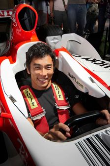 Takuma Sato in BAR Honda 2004 at Beaulieu. Creator: Unknown
