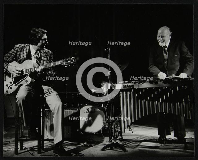 Tal Farlow (guitar) and Red Norvo (vibraphone), performing at Wallingford, Oxfordshire, 1981. Artist: Denis Williams