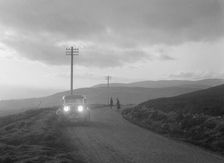 Talbot 14/45 4-door saloon of Kitty Brunell competing in the Monte Carlo Rally, Monaco, 1930. Artist: Bill Brunell