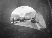 Talbot 14/45 of Kitty Brunell and Daimler 4-door saloon, Monte Carlo Rally, 1930. Artist: Bill Brunell