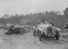 Talbot 10 Sports of DH Perring competing in the Great Weat Motor Club Trial, 1938. Artist: Bill Brunell