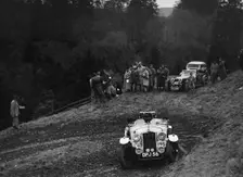 Talbot 10 sports of DH Perring competing in the MCC Edinburgh Trial, Roxburghshire, Scotland, 1938. Artist: Bill Brunell