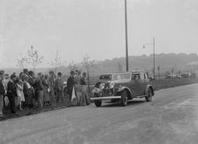 Talbot 95 saloon of CS Grant competing in the RSAC Scottish Rally, 1933 Artist: Bill Brunell