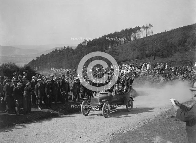 Talbot competing in the South Wales Auto Club Caerphilly Hillclimb, Wales, pre 1915.   Artist: Bill Brunell.
