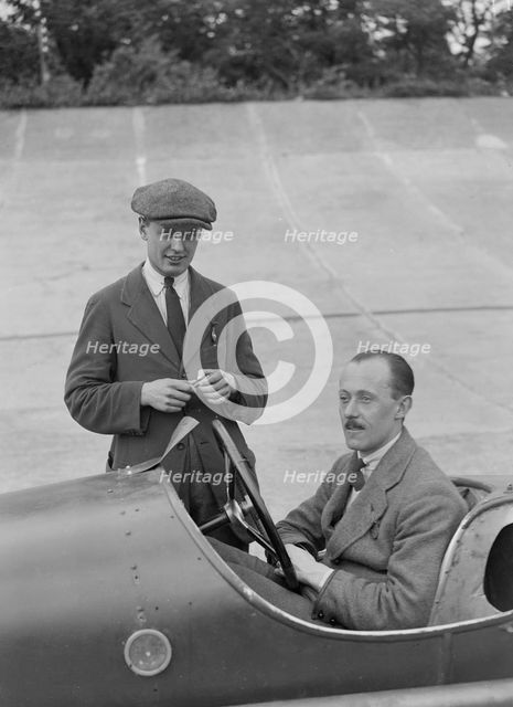 Talbot-Darracq at the JCC 200 Mile Race, Brooklands, 1922. Artist: Bill Brunell.