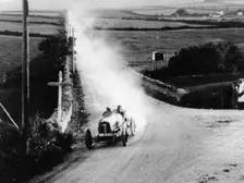 Talbot Darracq in action, Isle of Man TT race, 1922