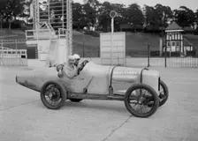 Talbot-Darracq of Jean Chassagne, JCC 200 Mile Race, Brooklands, 1922. Artist: Bill Brunell