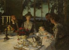 Talking in the Twilight, late 19th-early 20th century. Creator: Lucien Simon