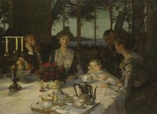 Talking in the Twilight, late 19th-early 20th century. Creator: Lucien Simon