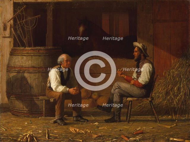 Talking It Over, 1872. Creator: Enoch Wood Perry.