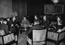 Talks between Adolf Hitler and representatives of the government of Great Britain, 1935. Creator: Unknown