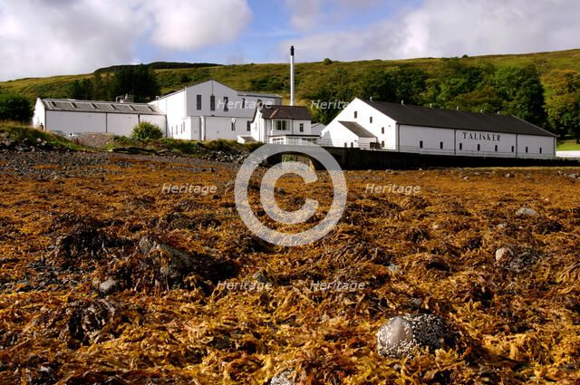 Talisker Distillery, Isle of Skye, Highland, Scotland.