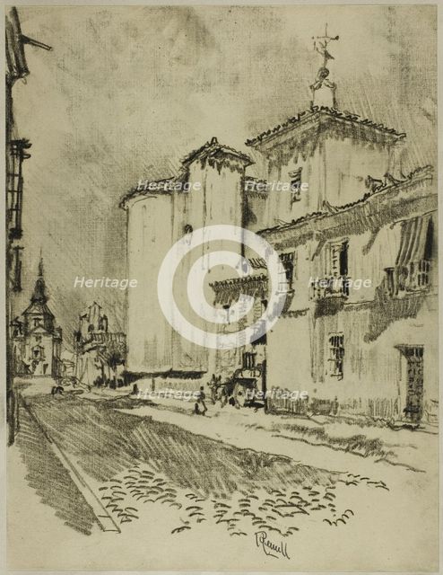 Tall and Stately Churches, c. 1903. Creator: Joseph J Pennell.