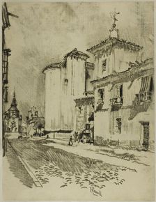 Tall and Stately Churches, c. 1903. Creator: Joseph J Pennell