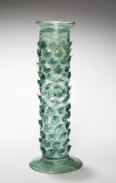 Tall Beaker with Prunts (Stangenglas), late 1400s. Creator: Unknown.