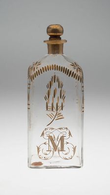 Tall Bottle with Stopper, Spain, c. 1771. Creator: Unknown