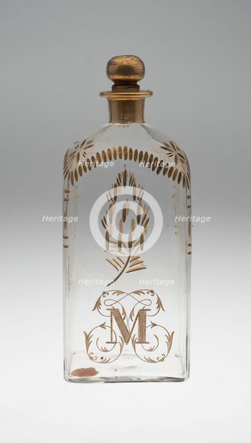Tall Bottle with Stopper, Spain, c. 1771. Creator: Unknown.