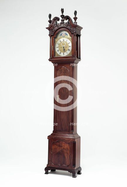 Tall Case Clock, 1765/75. Creator: Unknown.