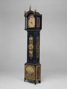 Tall Case Clock, 1820/84. Creators: Silas Hoadley, Uriah Dyer