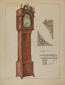 Tall Clock, 1935/1942. Creator: Elizabeth Curtis